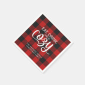 Buffalo Check Pset Eat Drink is lui kerstmis Servet (Hoek)