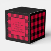 Buffalo Check - Rood en Zwart - Lumberjack Classic Bedankdoosjes (Achterkant)