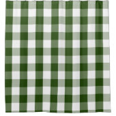 Buffalo Check Rustic Green White Douche rideau (Devant)