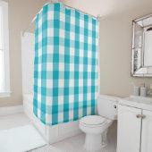 Buffalo Check Scuba Blue Douche rideau (En situation)