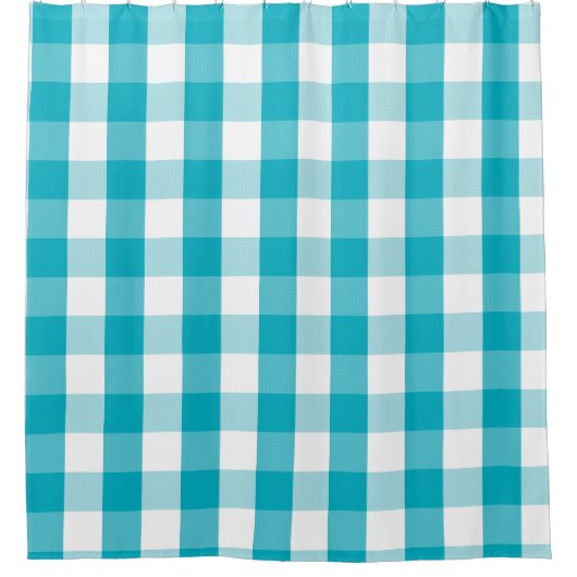 Buffalo Check Scuba Blue Douche rideau (Devant)