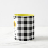 Buffalo check sunflower "Home" Mok (Midden)