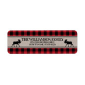 Buffalo Check Woodland Lumberjack Etiket (Voorkant)