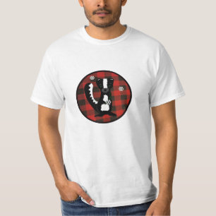 Buffalo Check Woodland Skunk Vakantie T-Shirt