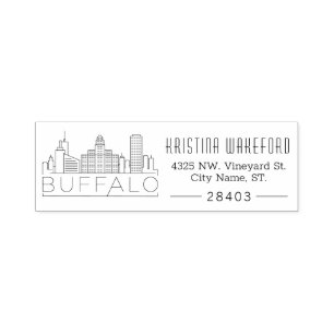 Buffalo City Aangepast zelfinkend stempel voor a