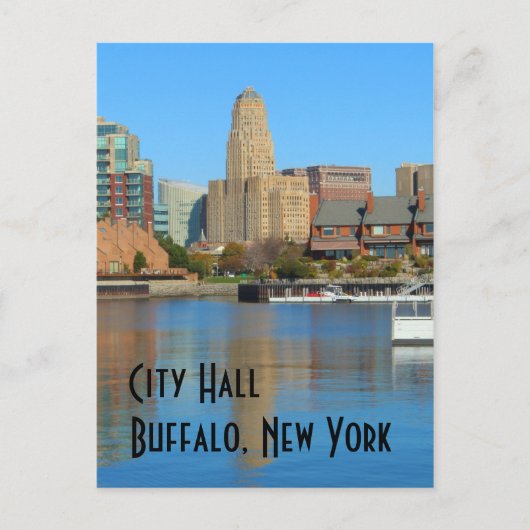 Buffalo City Hall Briefkaart (Voorkant)