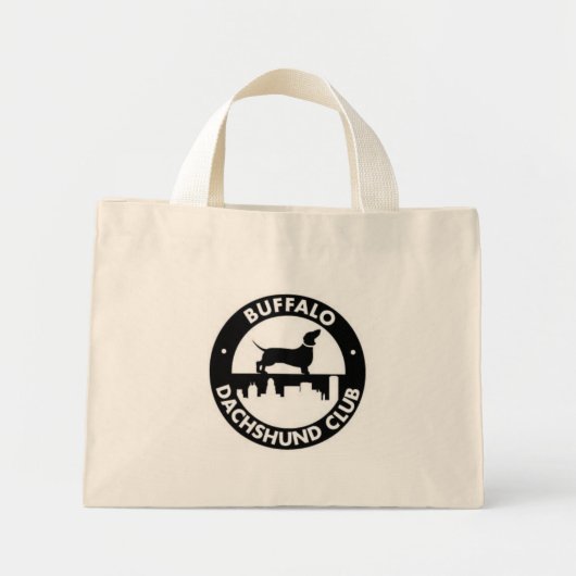 Buffalo Dachshund Club canvas tas (Voorkant)