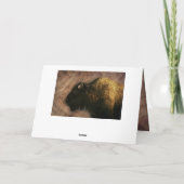 Buffalo de bison de bois (Dos)