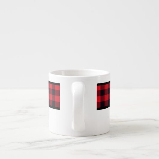 Buffalo de Noël Plaid Espresso Mug (Dos)
