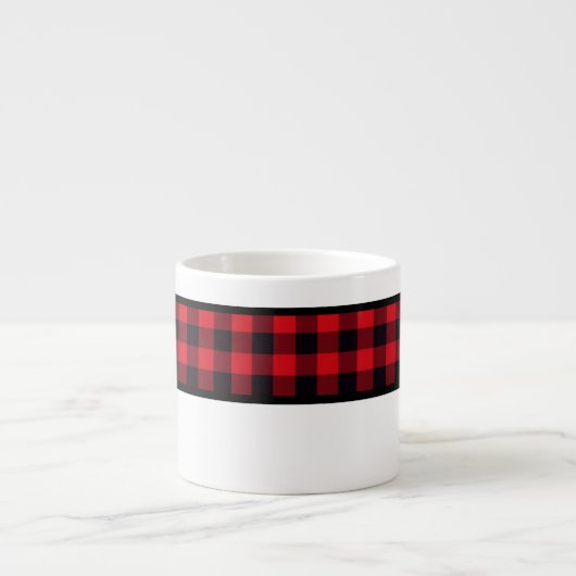 Buffalo de Noël Plaid Espresso Mug (Devant)