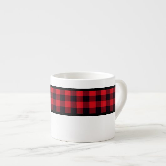 Buffalo de Noël Plaid Espresso Mug (Devant droit)