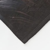 Buffalo en Wolf in een onweersbui met bliksem Fleece Deken (Hoek)