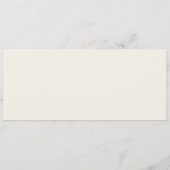 Buffalo Fall Foliing Bison Autumn Menu Mariage (Dos)