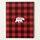 Buffalo Flannel Mama Beer Gepersonaliseerde foto Planner (Achterkant)