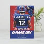 Buffalo Football Birthday Invitation (Debout devant)