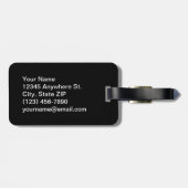 Buffalo Geboste Gebogen Bagagelabel - Blauw (Achterkant horizontaal)