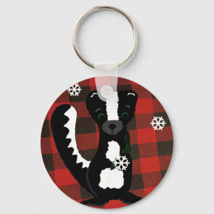 Buffalo geruite bosneus sleutelhanger