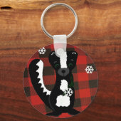 Buffalo geruite bosneushoer sleutelhanger (Voorkant)