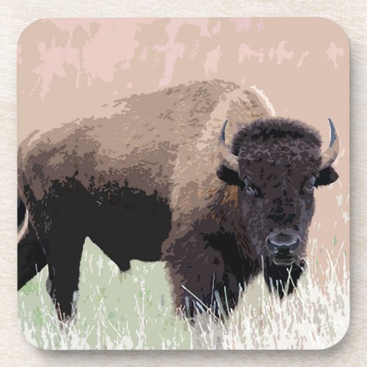 Buffalo/gif Bier Onderzetter (Voorkant)