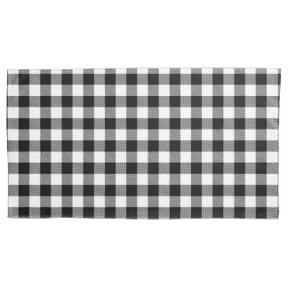 Buffalo gingham Black en White Check Pset Wrappi Kussensloop