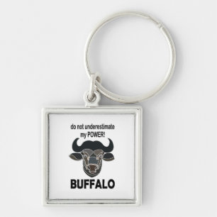 Buffalo Head Bison Dier Buffalo Sleutelhanger