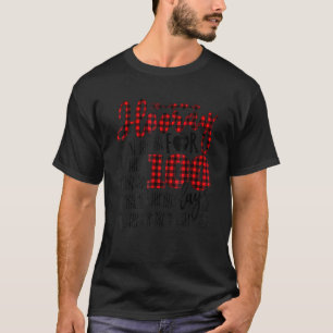 Buffalo heeft 100e dag van het schooluur geplakt v t-shirt