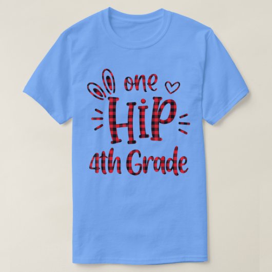 Buffalo heeft één Hip 4de graads Bunny Easte T-shirt (Design voorkant)