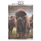 Buffalo Herd Heupfles (Voorkant)