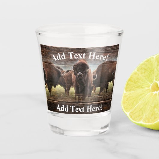 Buffalo Herd Shot Glas (Voorkant)