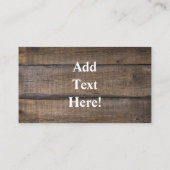 Buffalo Herd Visitekaartje (Achterkant)