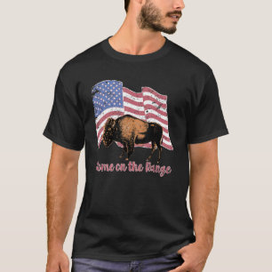 Buffalo Home op de Range Amerikaanse Buffalo Bizon T-shirt
