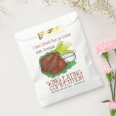 Buffalo Hot Chicken Wings Wing Eating Competitie Bedankzakje (Gezegeld)
