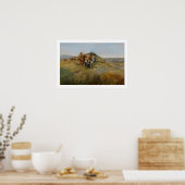 Buffalo Hunt, 1891 (olie op canvas) Poster (Keuken)