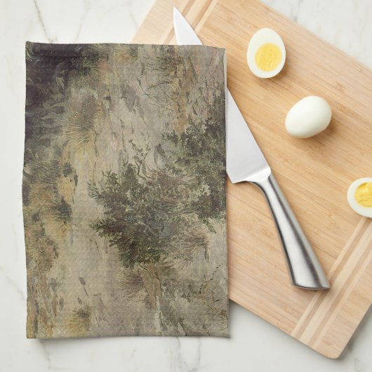 Buffalo Hunt No. 26 van CM Russell, Indiërs Theedoek (Quarter Fold)