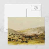 Buffalo Hunt, Surround, c.1832 Briefkaart (Voorkant / Achterkant)