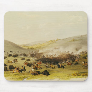 Buffalo Hunt, Surround, c.1832 Muismat