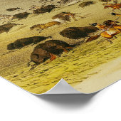 Buffalo Hunt, Surround, c.1832 Poster (Hoek)