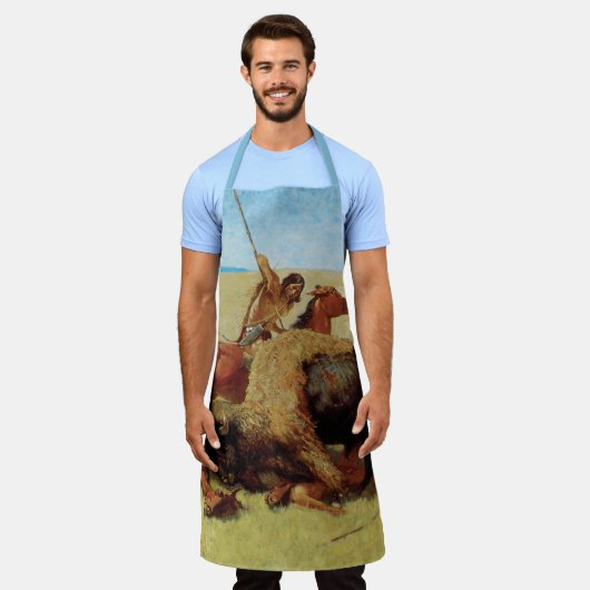 Buffalo Hunt van Remington,  Native American Schort (Gedragen)