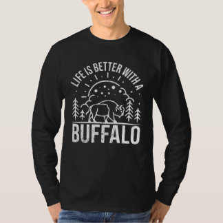 Buffalo  I Bison Zookeeper Buffalo T-shirt