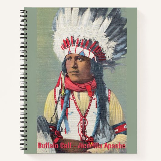 Buffalo Kalf Native American Notitieboek (Voorkant)