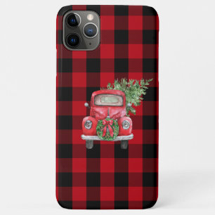 Buffalo kerstboom Red Truck iPhone 11 Pro Max Hoesje