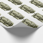 Buffalo Kunst Cadeaupapier (Hoek)