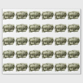 Buffalo Kunst Cadeaupapier (Vlak)