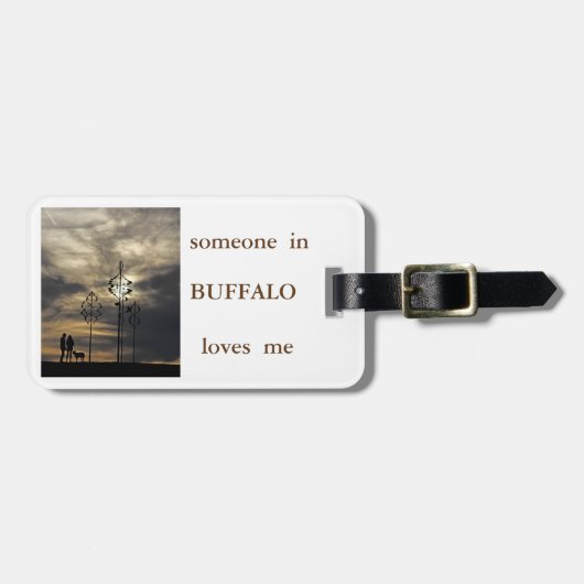 Buffalo Love 4 Bagage Label (Voorkant horizontaal)