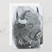 Buffalo Love Feestdagenkaart (Voorkant / Achterkant)