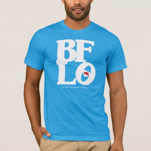 BUFFALO LOVE (wit) T-shirt (Voorkant)