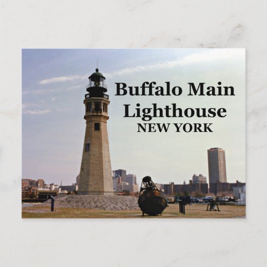 Buffalo Main Lighthouse, Briefkaart New York (Voorkant)