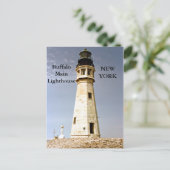 Buffalo Main Lighthouse, Briefkaart New York (Staand voorkant)