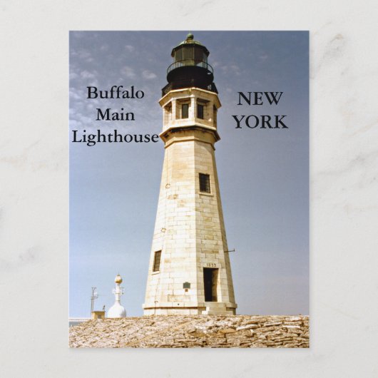 Buffalo Main Lighthouse, Briefkaart New York (Voorkant)