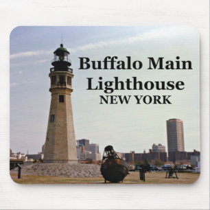 Buffalo Main Lighthouse, New York Mousepad Muismat